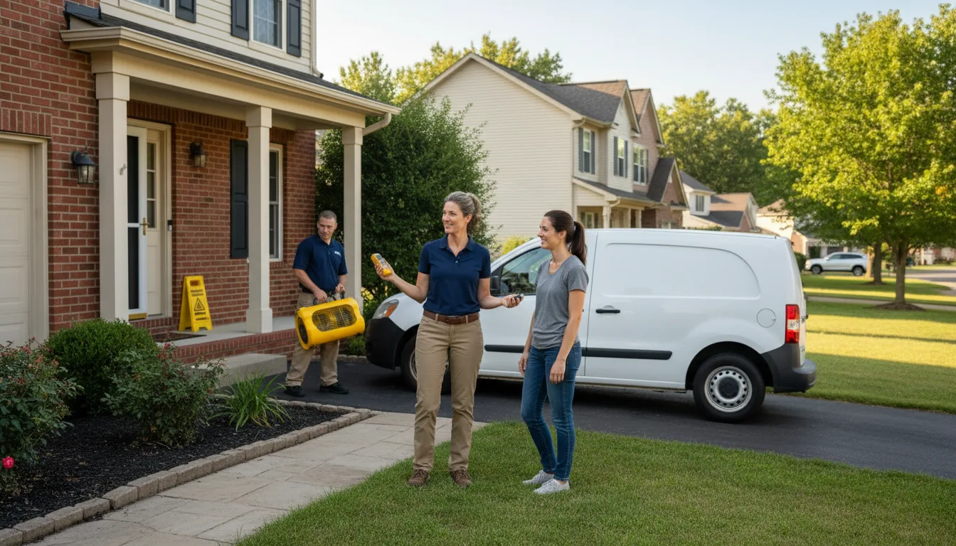 Residential water damage restoration in Whitewater, CA